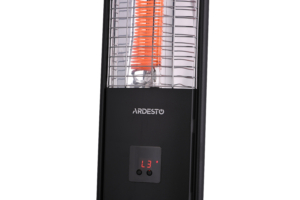 Infrared heater ARDESTO carbon, 20m2, 2000w, electr. control, column type, remote control, black
