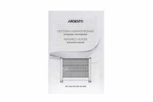 Обігрівач інфрачервоний ARDESTO кварцевий, 28м2, 2500Вт, мех. упр-ння, підлоговий, чорний