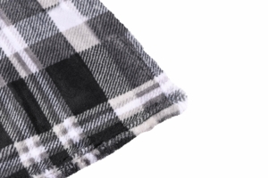 ARDESTO Плед Flannel, 160х200см, клітинка сіра, 100% поліестер