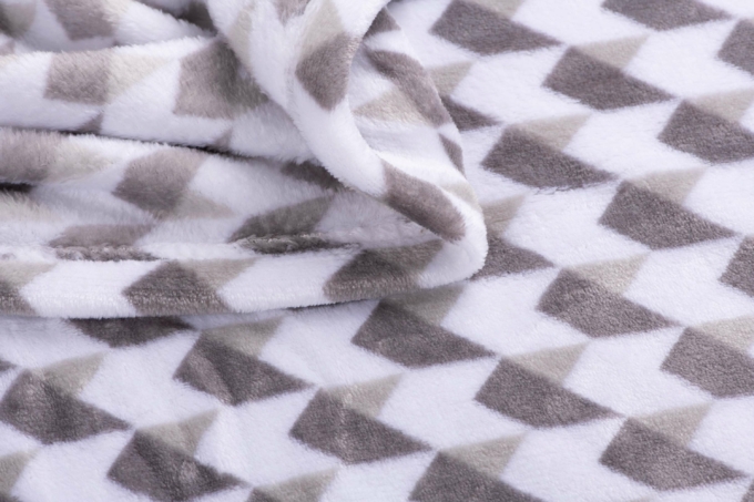 Плед Ardesto Flannel, 160х200см, 100% поліестер, геометрія