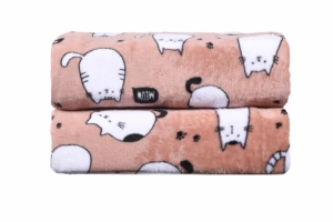 Плед Ardesto Flannel, 160х200см, 100% полиэстер, котики