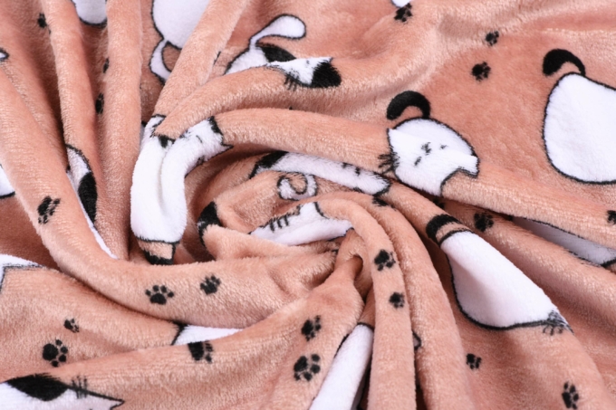 Плед Ardesto Flannel, 160х200см, 100% полиэстер, котики