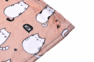 Плед Ardesto Flannel, 160х200см, 100% полиэстер, котики