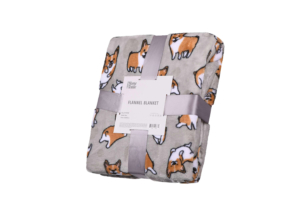 Плед Ardesto Flannel, 160х200см, 100% полиэстер, корги