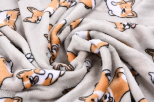 Плед Ardesto Flannel, 160х200см, 100% полиэстер, корги
