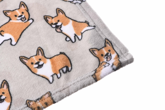 Плед Ardesto Flannel, 160х200см, 100% полиэстер, корги