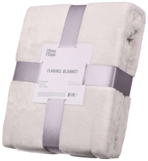 ARDESTO Плед Flannel, 200х220см, айвори, 100% полиэстер