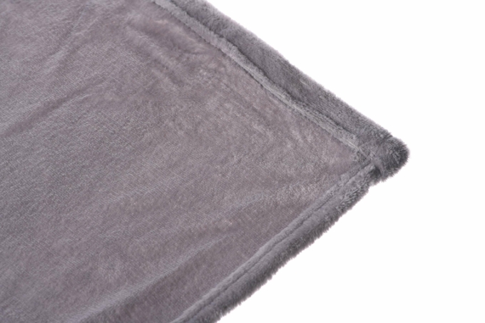 Плед Ardesto Flannel, 200х220см, 100% полиэстер, серый