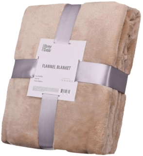 Плед Ardesto Flannel, 160х200см, 100% полиэстер, бежевый