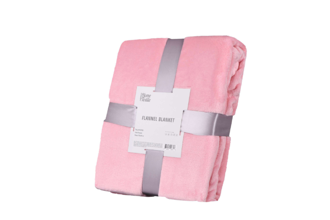 Ardesto Flannel blanket, 160x200cm, 100% polyester, pink