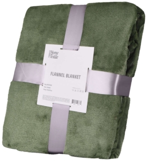 Плед Ardesto Flannel, 160х200см, 100% полиэстер, зеленый