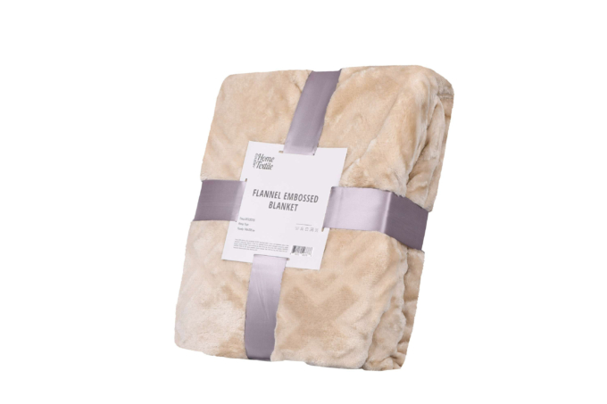 Плед Ardesto Embossed, 160х200см, 100% полиэстер, бежевый