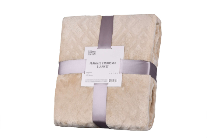 Плед Ardesto Embossed, 200х220см, 100% полиэстер, бежевый