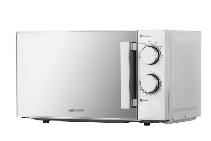 Microwave oven ARDESTO, 20L, mechanical control, 800W, handle opening, silver