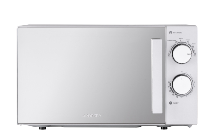 Microwave oven ARDESTO, 20L, mechanical control, 800W, handle opening, silver
