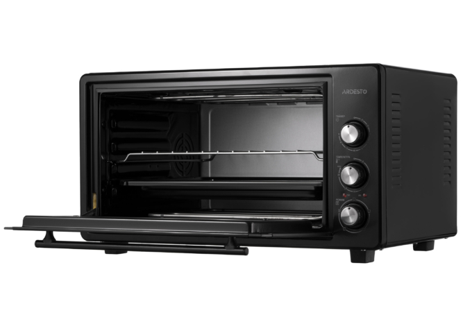 Electric oven ARDESTO, 45L, 1600W, mech., convection, double glass, black