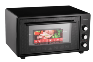 Electric oven ARDESTO, 45L, 1600W, mech., convection, double glass, black