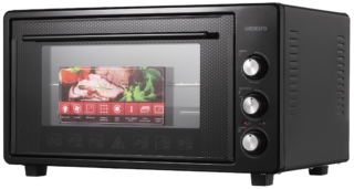 Electric oven ARDESTO, 45L, 1600W, mech., convection, double glass, black