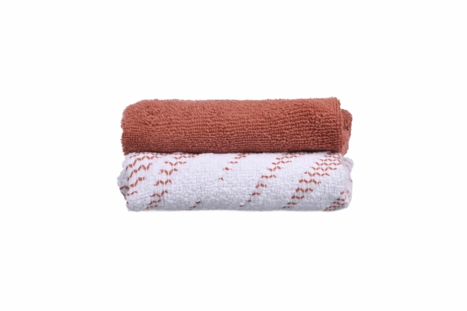 Набор полотенец для кухни Ardesto SuperSoft, 40х60см, 2шт, 100% хлопок, красновато-коричневый