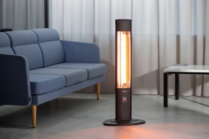 Infrared heater ARDESTO carbon, 20m2, 2000w, electr. control, column type, remote control, black