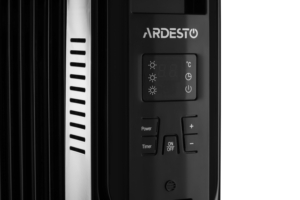 Масляный радиатор ARDESTO, 20м2, 2000Вт, электр. упр-ние, 9 секций, пульт ДУ, чёрный