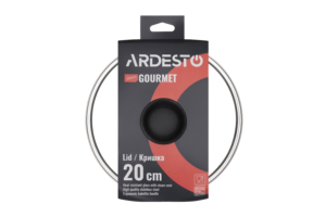 Крышка Ardesto Gemini Gourmet, 20см, термостойкое стекло, нержавеющая сталь, бакелит