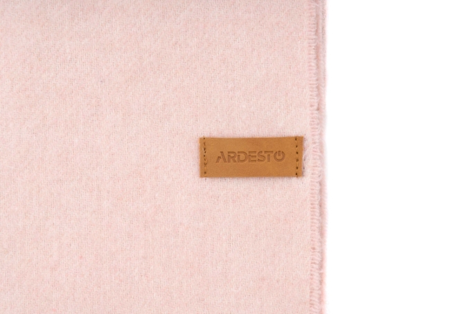 Плед Ardesto Leonardo Moon, 140×200см, 5% кашемир, 40% шерсть, 35% акрил, 20% п/э, розовый