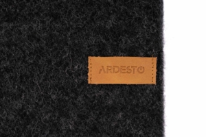 Плед Ardesto Leonardo Doubleface, 140×200см, 100% шерсть, черно-серый