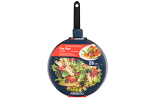 Ardesto Fry pan with lid Gemini Gourmet Aosta, 28cm, aluminium, black