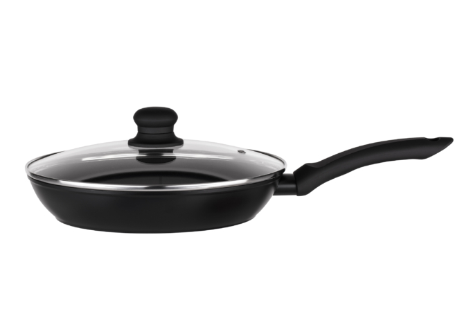 Ardesto Fry pan with lid Gemini Gourmet Aosta, 28cm, aluminium, black