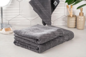 Полотенце махровое Ardesto SuperSoft, 50х90см, 100% хлопок, серый темный