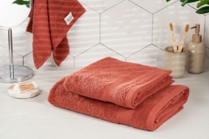 Рушник махровий Ardesto SuperSoft, 30х50см, 100% бавовна, червонувато-брунатний