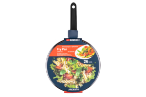 Ardesto Fry pan with lid Gemini Gourmet Aosta, 26cm, aluminium, black