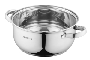 Каструля зі скляною кришкою Ardesto Gemini Gourmet Aosta, 2.7л, нержавіюча сталь