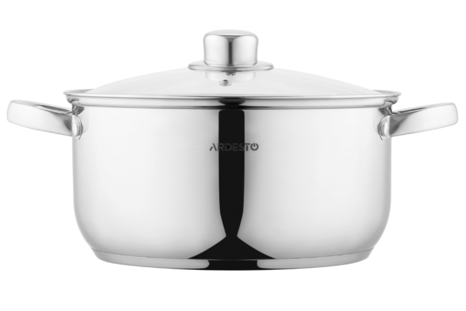 Каструля зі скляною кришкою Ardesto Gemini Gourmet Aosta, 5л, нержавіюча сталь