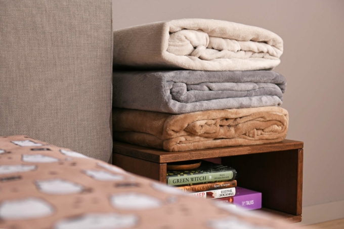 Плед Ardesto Flannel, 200х220см, 100% полиэстер, клетка, серый