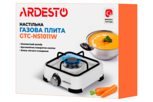 Плитка настільна Ardesto газова, тип газу LPG, конфорок – 1, білий