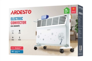 Convector ARDESTO, 20m2, 2000w, mechanical control, open heating element, drying, white
