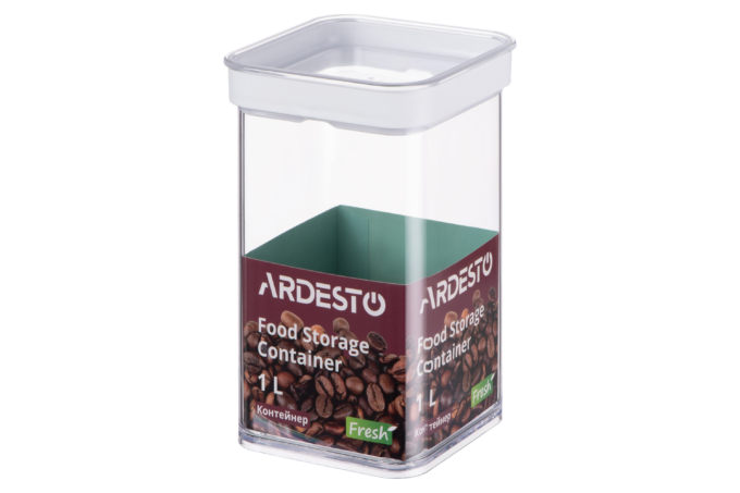 Контейнер для зберігання харчових продуктів Ardesto Fresh, 1л, пластик, білий