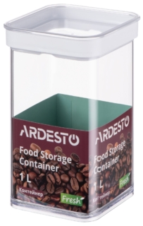 Контейнер для зберігання харчових продуктів Ardesto Fresh, 1л, пластик, білий