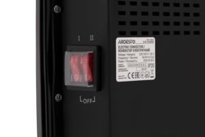 Конвектор ARDESTO, 20м2, 2000Вт, мех. упр-ние, открытый нагрев. элемент, сушка, чёрный