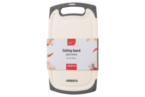 Ardesto Cutting board Gemini, 25х15х0.8cm, plastic, white