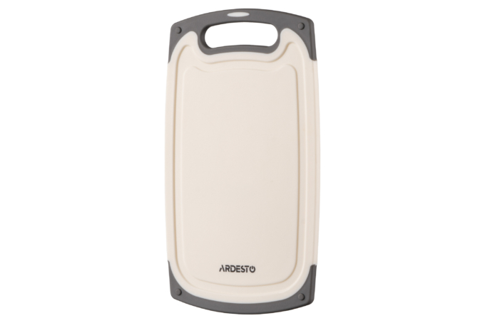 Ardesto Cutting board Gemini, 25х15х0.8cm, plastic, white