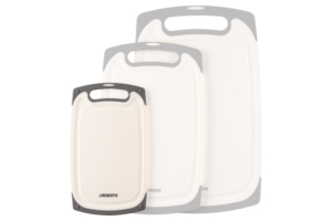 Ardesto Cutting board Gemini, 25х15х0.8cm, plastic, white