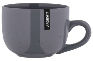 Чашка Ardesto Bagheria Grey, 480мл, кераміка, сірий