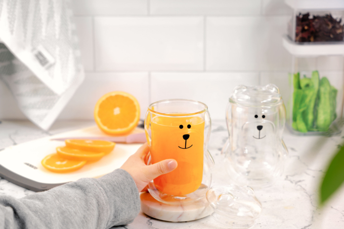 Cup set ARDESTO Animals with double walls, 300 ml, 2 pcs AR2630AB