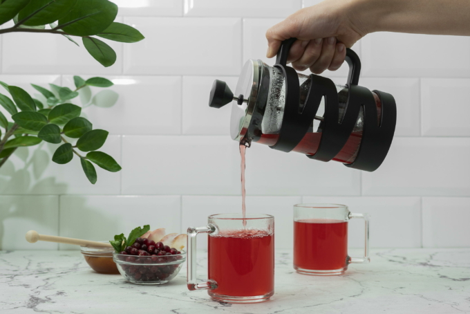 Ardesto French press Gemini, 600ml, borosilicate glass, plastic, stainless steel, transparent, black