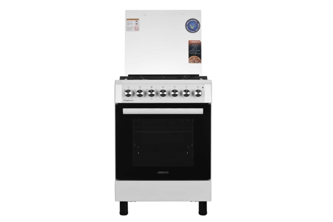 Cooker ARDESTO combined Elegance, 72L, 60x60cm, cast-iron, lamp, LPG conversion set (gas cylinder connection), wire rack system, white