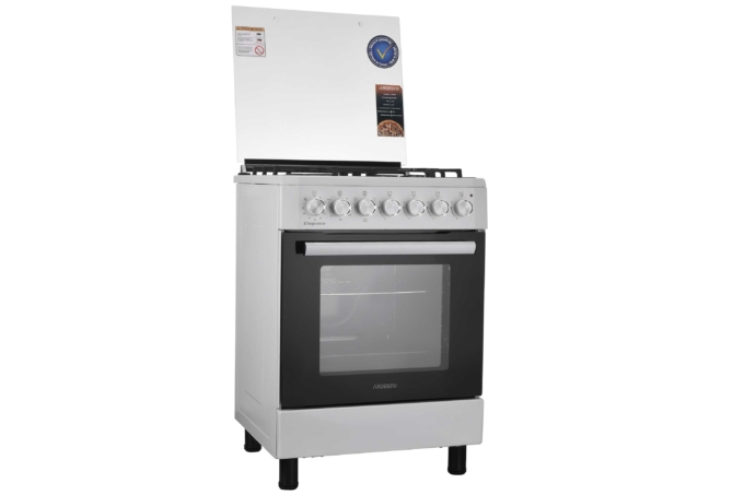 Cooker ARDESTO combined Elegance, 72L, 60x60cm, cast-iron, lamp, LPG conversion set (gas cylinder connection), wire rack system, white