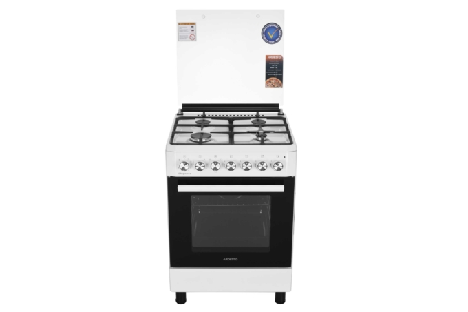 Cooker ARDESTO combined Elegance, 72L, 60x60cm, cast-iron, lamp, LPG conversion set (gas cylinder connection), wire rack system, white